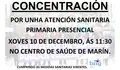 Concentración por unha atención sanitaria presencial
