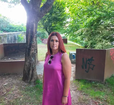 Luc&iacute;a Santos, portavoz do BNG de Mar&iacute;n
